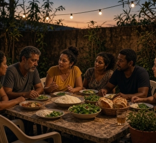 Dividir o pão, a dor e a esperança